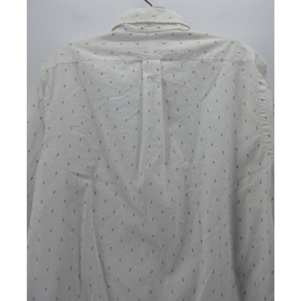 Ralph Lauren Shirt Medium Button Down Micro Geometric Preppy Woven - Picture 7 of 11